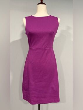 Old Navy Ponte Knit Sleeveless Magenta Sheath Dress